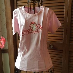ITA GREEN DAY BAND 2004 PINK L T-SHIRT